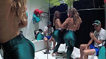 Real casual blowjob of an amateur couple in a fitting room. Sasha Bikeyeva